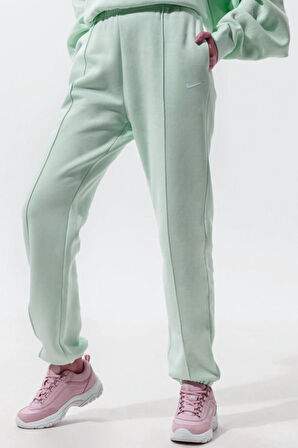 Nike Sportswear Loose Fit Pant Bol ve Uzun Kesim Su Yeşili Eşofman Altı