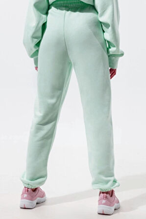 Nike Sportswear Loose Fit Pant Bol ve Uzun Kesim Su Yeşili Eşofman Altı