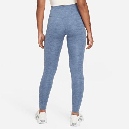Nike One Performance Training Dri Fit Leggings Toparlayıcı İç Cepli Mavi Tayt