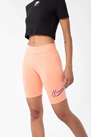 Nike Sportswear Tight Fit Biker Shorts Pamuklu Somon Tayt Şort