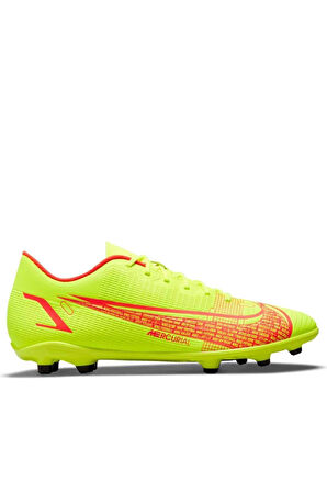 Nike Vapor 14 Club FG MG Futbol Ayakkabısı Doğal Suni Çim Kramponu Neon Sarı Kırmızı