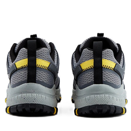 Skechers Hillcrest Leather Memory Foam Outdoor Sneaker Hafızalı Taban Hakiki Deri Erkek Outdoor Ayakkabı Gri
