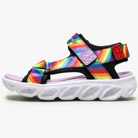 Skechers Hypno - Splash Kids Rainbow Lights Sandals Cırtlı Işıklı Çocuk Sandalet Mor