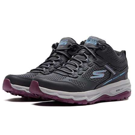 Skechers Go Run Altitude-Highly Water Repellend Leather Unisex Sneaker Hakiki Deri Su Kaydırma Özellikli Günlük Spor Ayakkabı Mor