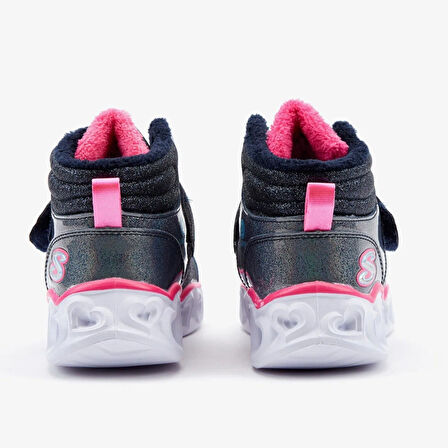 Skechers Heart Lights - Brilliant Rainbow Kız Çocuk Günlük Spor Ayakkabı Lacivert Pembe