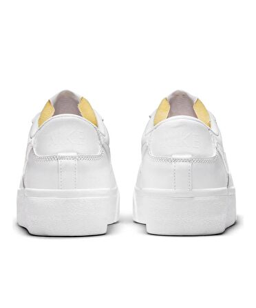 Nike Blazer Platform Leather Unisex Sneaker Hakiki Deri Beyaz Spor Ayakkabı 3cm