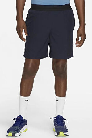 Nike Pro Dri Fit Flex Rep 3.0 Unlined Training Erkek Şort Lacivert