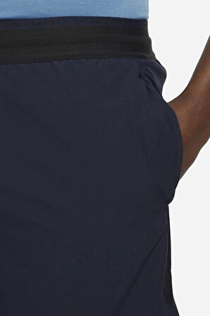 Nike Pro Dri Fit Flex Rep 3.0 Unlined Training Erkek Şort Lacivert