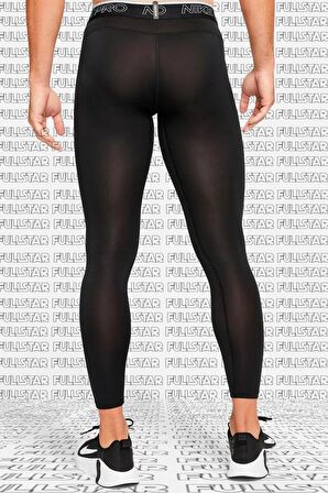 Nike Pro Dri Fit Mens Leggings Black Erkek Antrenman Taytı Siyah