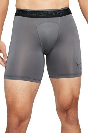 Nike Pro Dri Fit Training Run Shorts Tights Erkek Antrenman Şortu Gri Boxer