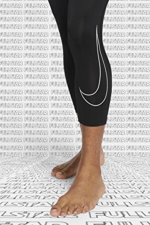 Nike Pro Dri Fit Mens 3/4 Leggings Black 3/4 Boy Erkek Antrenman Taytı Siyah