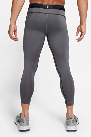 Nike Pro Dri-Fit Erkek Gri Antrenman Tayt