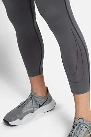Nike Pro Dri-Fit Erkek Gri Antrenman Tayt