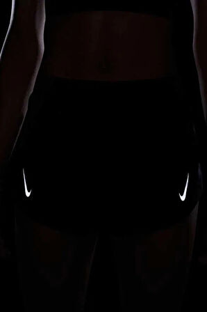 Nike Dri Fit Tempo Race Slip Astarlı Kadın Koşu Şortu Siyah