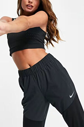 Nike Wmns Dri Fit Running Walk 7/8 Pant Yürüyüş Koşu Pantolonu Siyah Eşofman Altı