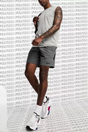 Nike Pro Dri Fit Flex Rep 3.0 Unlined Training Erkek Şort Gri