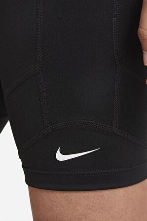 Nike One Girls Dri Fit Short Black Biker Şort Tayt Kız Çocuk Şortu Siyah 