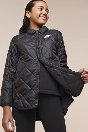 Nike Sportswear Kids Synthetic Fill Therma Fit Jacket İnce Uzun Unisex Ceket