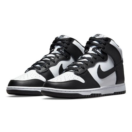 Nike Dunk Hıgh Retro Leather Unisex Shoes Hakiki Deri Günlük Spor Ayakkabı Beyaz Siyah