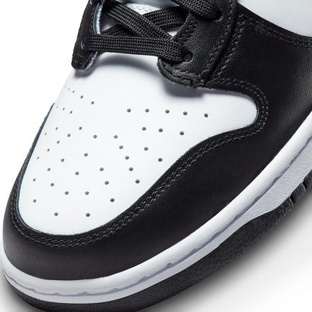 Nike Dunk Hıgh Retro Leather Unisex Shoes Hakiki Deri Günlük Spor Ayakkabı Beyaz Siyah