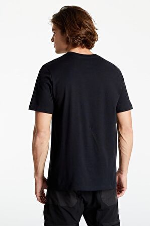 Nike Jordan Vintage Graphic Short Sleeve Black Tee Jordan 23 Nostaljik Grafikli Erkek Tişört Siyah
