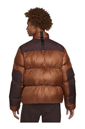 Nike Sportswear Therma Fit Puffer Down Fill Jacket Kaz Tüyü Kahverengi Mont