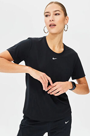 Nike One Dri Fit Training T-Shirt Kadın Antreman Tişörtü Mor