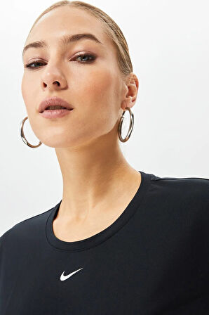 Nike One Dri Fit Training T-Shirt Kadın Antreman Tişörtü Mor