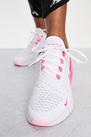 Nike Air Max 270 G. S. White Pink Sneaker Günlük Spor Ayakkabı Beyaz Pembe