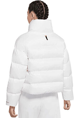 Nike Sportswear Down Fill Therma Fit City Series Full Zip Kadın Bol Kesim Kaz Tüyü Spor Ceket Beyaz
