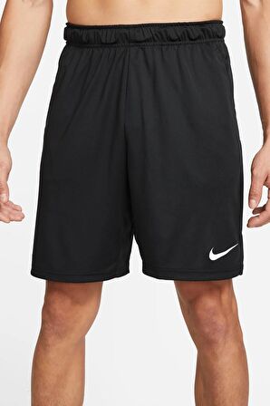 Nike Dri Fit 20,5 cm Örgü Erkek Antrenman Şortu Siyah