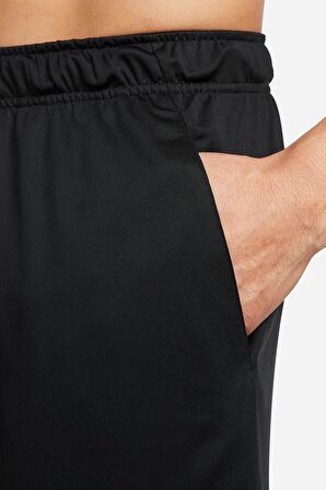 Nike Dri Fit 20,5 cm Örgü Erkek Antrenman Şortu Siyah