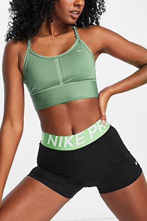 Nike Dri-Fit indy Light Support Longline Green Bra Sporcu Sütyeni Bra Yeşil