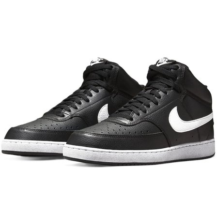 Nike Court Vision Mid Sneaker Bilekli Günlük Siyah Spor Ayakkabı 