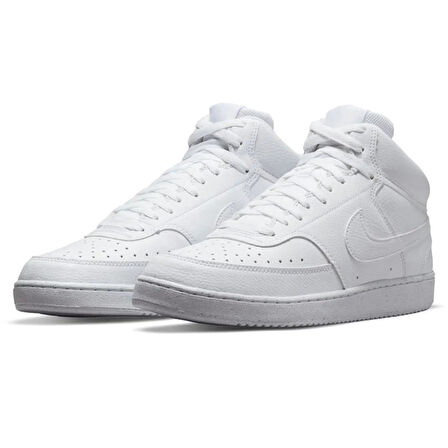 Nike Court Vision Mid Sneaker Bilekli Günlük Beyaz Spor Ayakkabı 