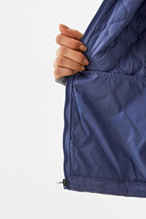 Nike W Aerolayer Running Vest Blue Yalıtımlı Kadın Fit Koşu Yeleği Mavi 