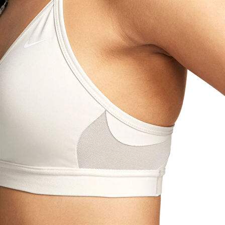 Nike Training Indy Dri Fit Light Support Bra Kadın Spor Sütyen Kırık Beyaz