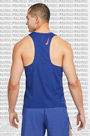 Nike AeroSwift Running Tank Top Blue Lazer Kesim Koşu Atleti Mavi