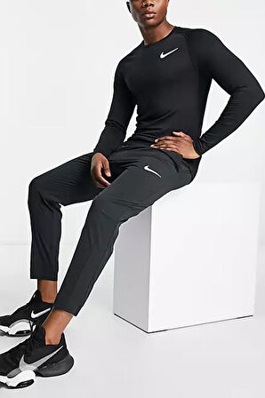 Nike Pro Dri-Fit Flex Vent Max Erkek Günlük Stil Eşofman Altı Siyah