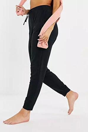 Nike Yoga Dri Fit Fleece 7/8 Joggerin Black Kadın Eşofman Altı Siyah