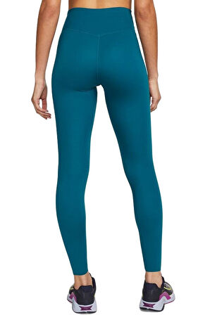 Nike One Luxe Leggings Tigh Fit Lazer Kesim Soft Yumuşak Toparlayıcı Tayt Petrol Mavisi