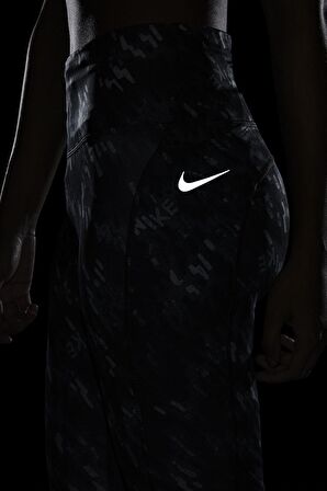 Nike Fast Dri Fit Running Leggins 3 Cepli Toparlayıcı Siyah Tayt