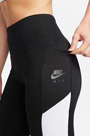 Nike Fast Air Leggings 7/8 High Rise Yüksek Belli Toparlayıcı Tayt Siyah