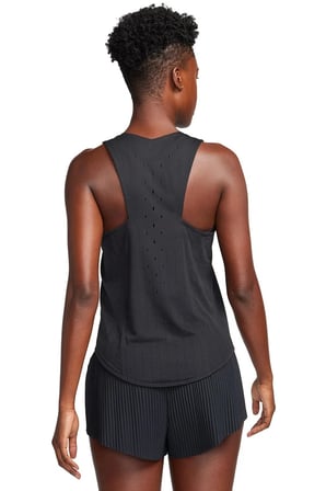 Nike Dri Fit AeroSwift Running ADV Singlet Tank Top Black Lazer Kesim Koşu Atleti Siyah