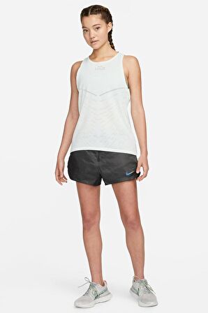 Nike Dri Fit ADV Run Division Running Reflector Tank Reflektörlü Kadın Atlet Su Yeşili