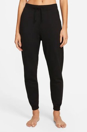 Nike Yoga Luxe 7/8 Fleece Soft Pants Purple Esnek Yumuşak Kadın Eşofman Altı Siyah