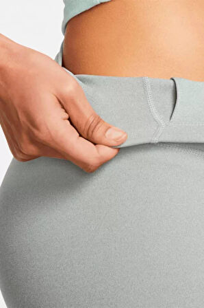 Nike Tight Fit High Rise 7/8 Leggings iç cepli Yüksek Belli Toparlayıcı Tayt Gri