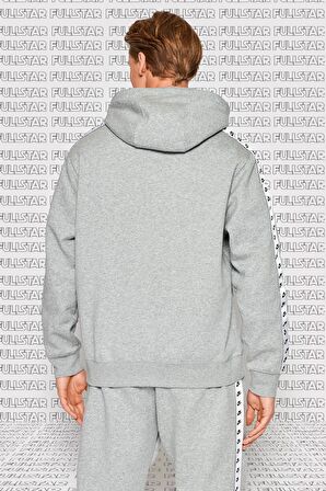 Nike Club Fleece Zeus Tape Graphics Track Suit Kapüşonlu Şardonlu Eşofman Takımı Gri