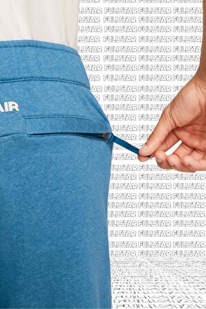 Nike Sportswear Air French Terry Short Kalın Pamuklu Refletörlü Erkek Şort Mavi