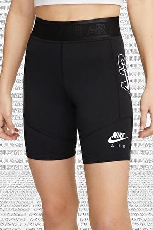 Nike Air Legging Shorts in Black Pamuk Polyester Bike Siyah Tayt Şort